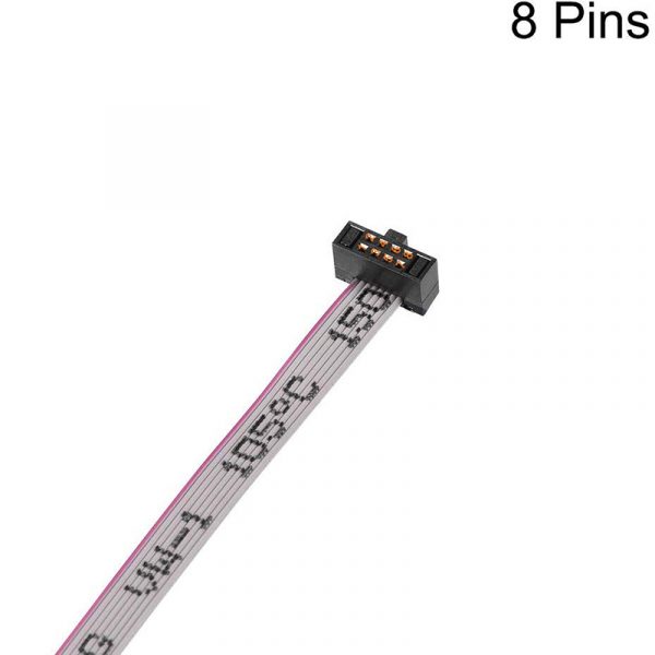 8 Pins 1.27mm Flat Ribbon Cable IDC Female Connector
