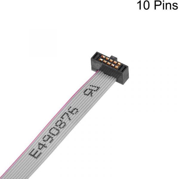 IDC Connector 10 Pin Flat Ribbon Cable 1.27mm 20cm