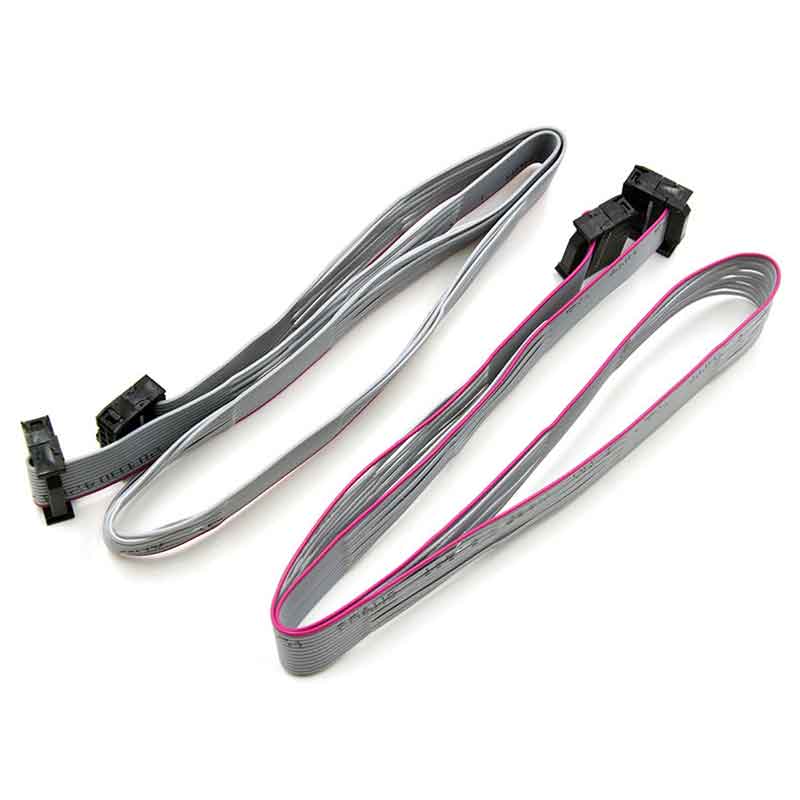 6 Way 1.27mm Pitch IDC Rainbow Flat Ribbon Cable – 2 Meter Roll