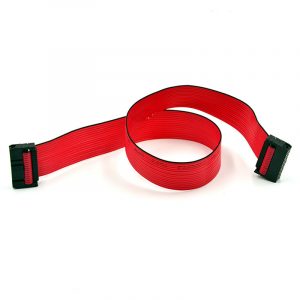 Red 16 Pin Flat Ribbon Cable 2.54mm Pitch