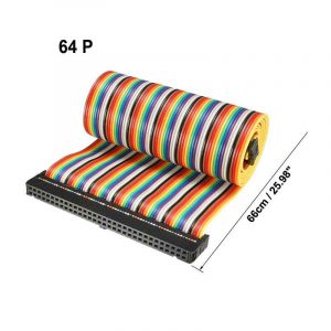 64 Pin Rainbow Ribbon Cable 2.54mm Pitch
