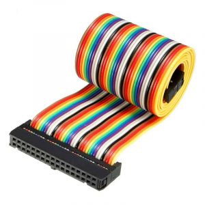 IDC 34 Pins Wire Flat Rainbow Ribbon Cable
