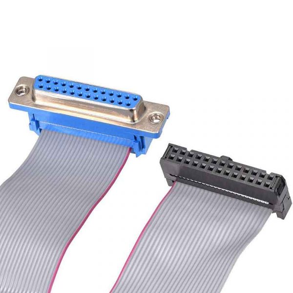 DB25 Female to 26 Pin IDC Socket Flat Ribbon Cable