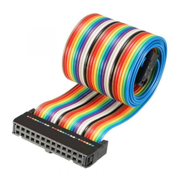 IDC 26 Pins Wire Flat Rainbow Ribbon Cable