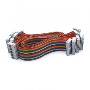 IDC Wire Flat Rainbow Ribbon Cable 2.54mm Pitch