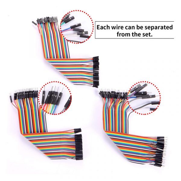 Breadboard Jumper Wires Ribbon Cable Kit for Arduino - ECOCABLES