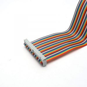 50 Pin IDC Flat Rainbow Ribbon Cable 2.54mm Pitch