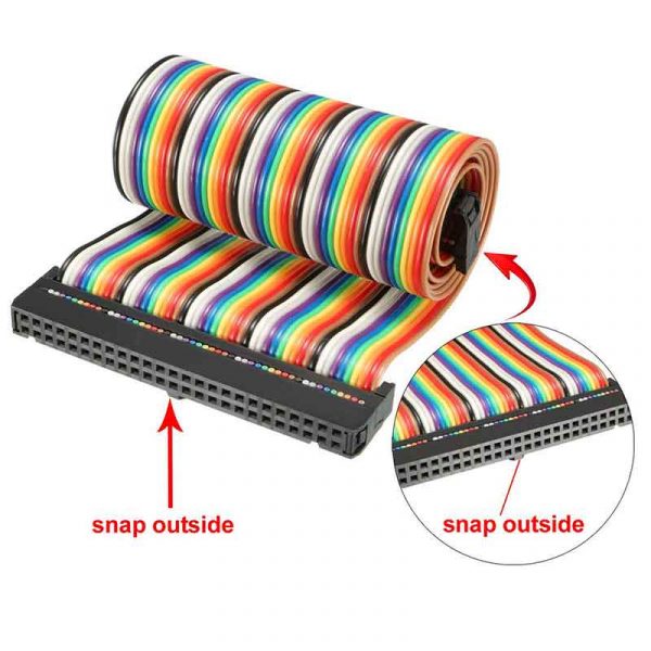 50 Pin Rainbow Ribbon Cable UL2651 28AWG