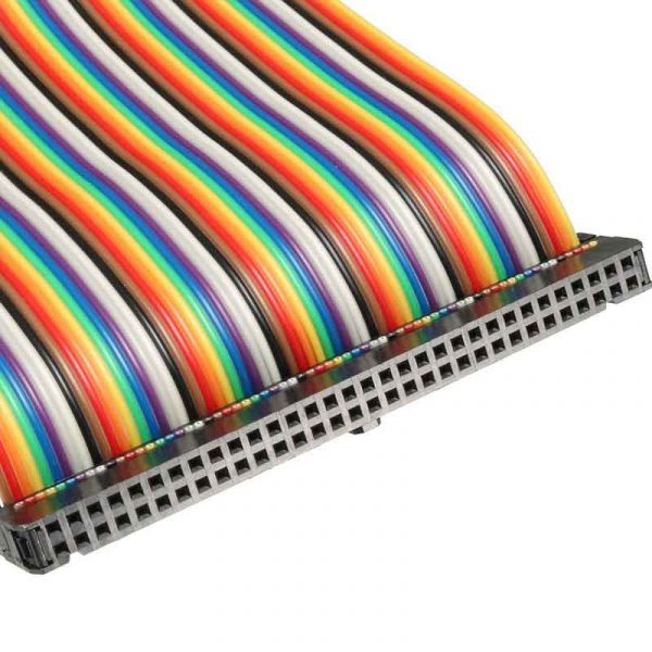 64 Pin Rainbow Flat Ribbon Cable 28AWG