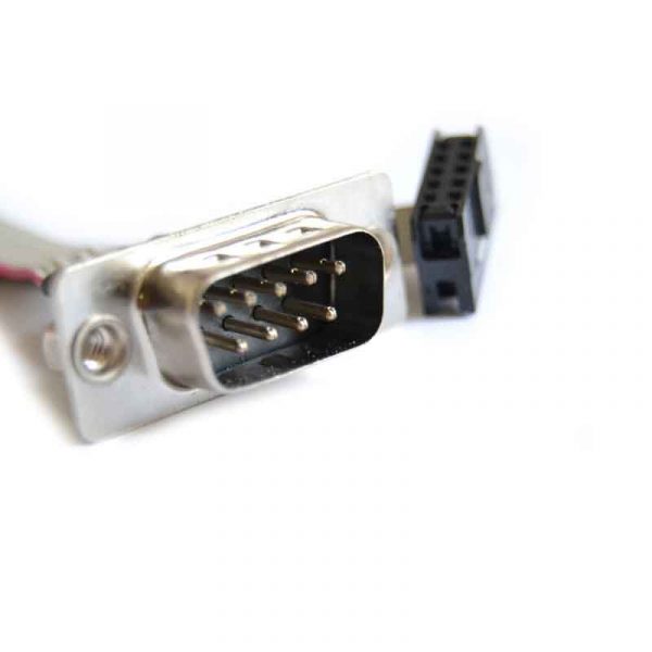DB9 To 10 Pin IDC Flat Ribbon Cable 2mm Pitch