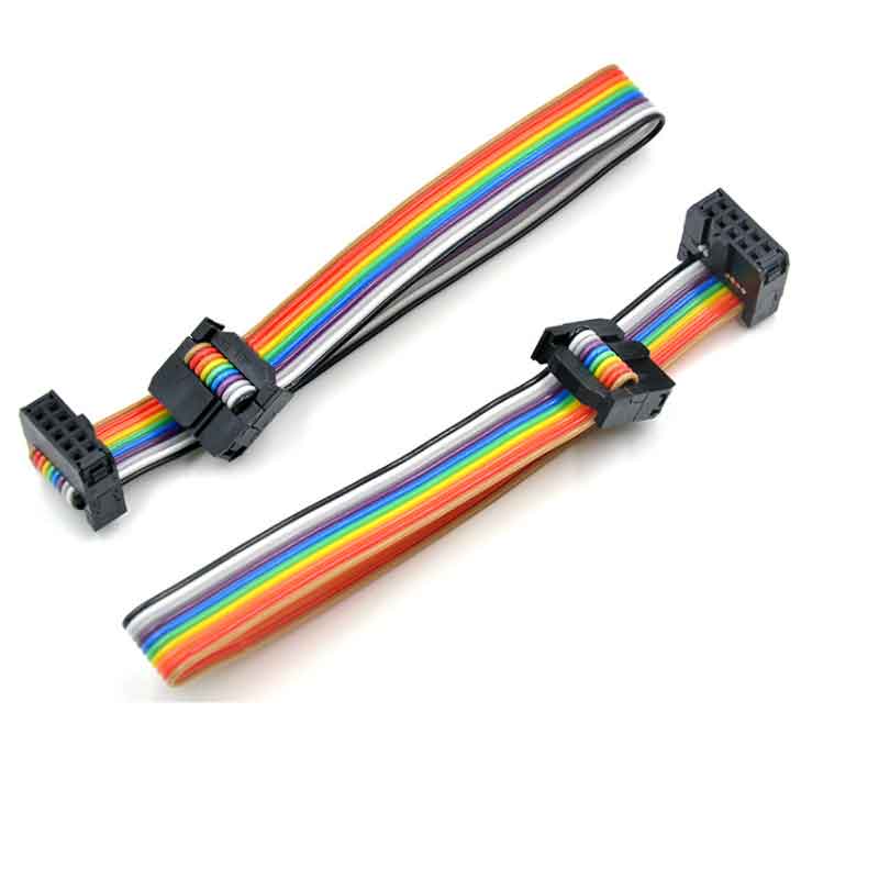 16ft/5m 20Wire XLX 20pin Wire Rainbow Color Flat Ribbon IDC Wire Cable 