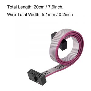2.54mm Pitch 6P 10P 14P 16P 20P 40P IDC Flat Ribbon Cable 300mm LS 