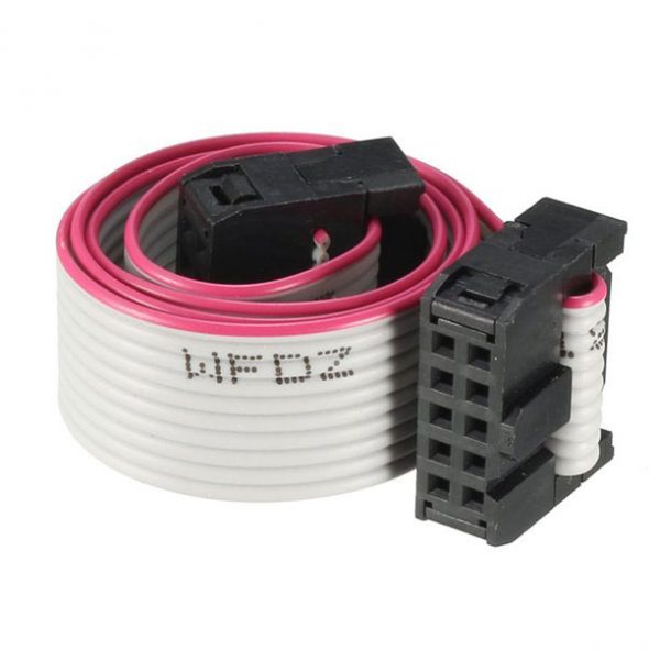 Gray 10 Pin 2x5 Pin IDC Ribbon Cable