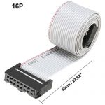 Gray IDC 16 Pin Flat Ribbon Cable (2)