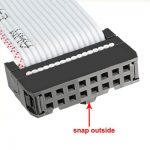 Gray IDC 16 Pin Flat Ribbon Cable (5)
