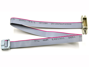 2.54IDC-press and row plain beef grey ribbon cable