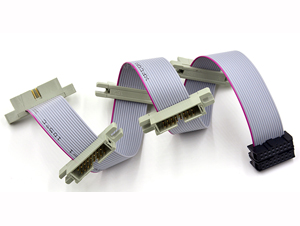 Gray IDC-horn buckle ribbon cable