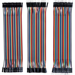 Multicolored Dupont Wire 40pin Male to Female, 40pin Male to Male, 40pin Female to Female Breadboard Jumper Ribbon Cables