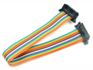 Rainbow IDC butterfly buckle ribbon cable - 16P