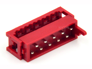 Red IDC AMP215083 series connector - 10P