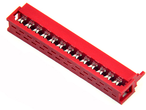 Red IDC AMP215083 series connector